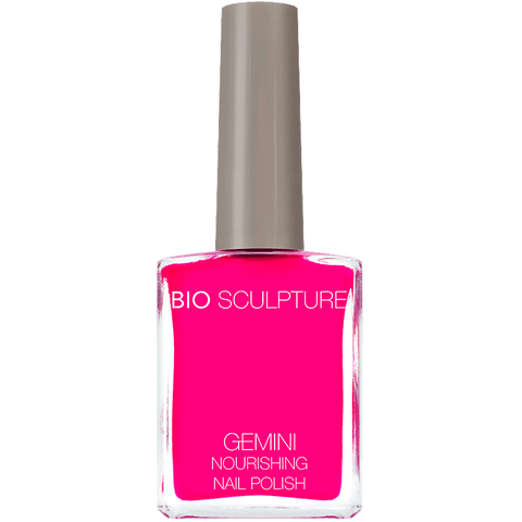 Bright pink nail polish