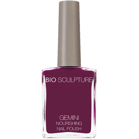 Dark plum nail polish